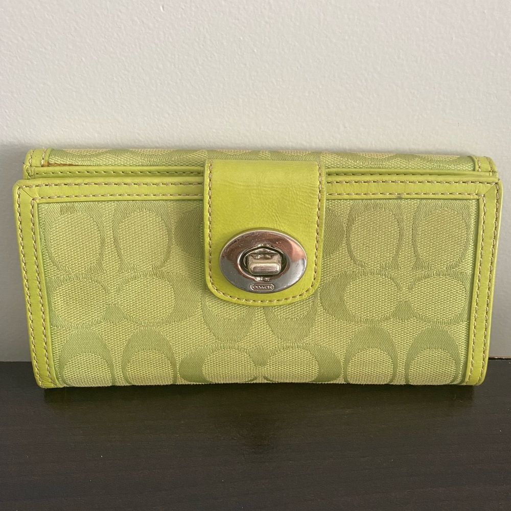 Green Coach Wallet
